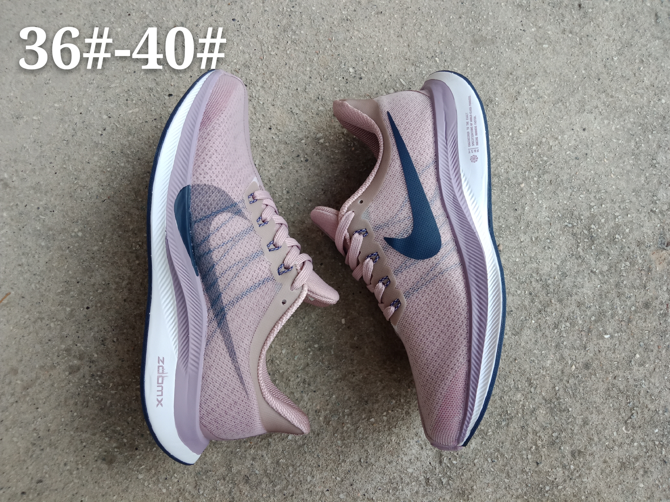 Women Nike Zoom Pegasus 35X Pink Blue Shoes